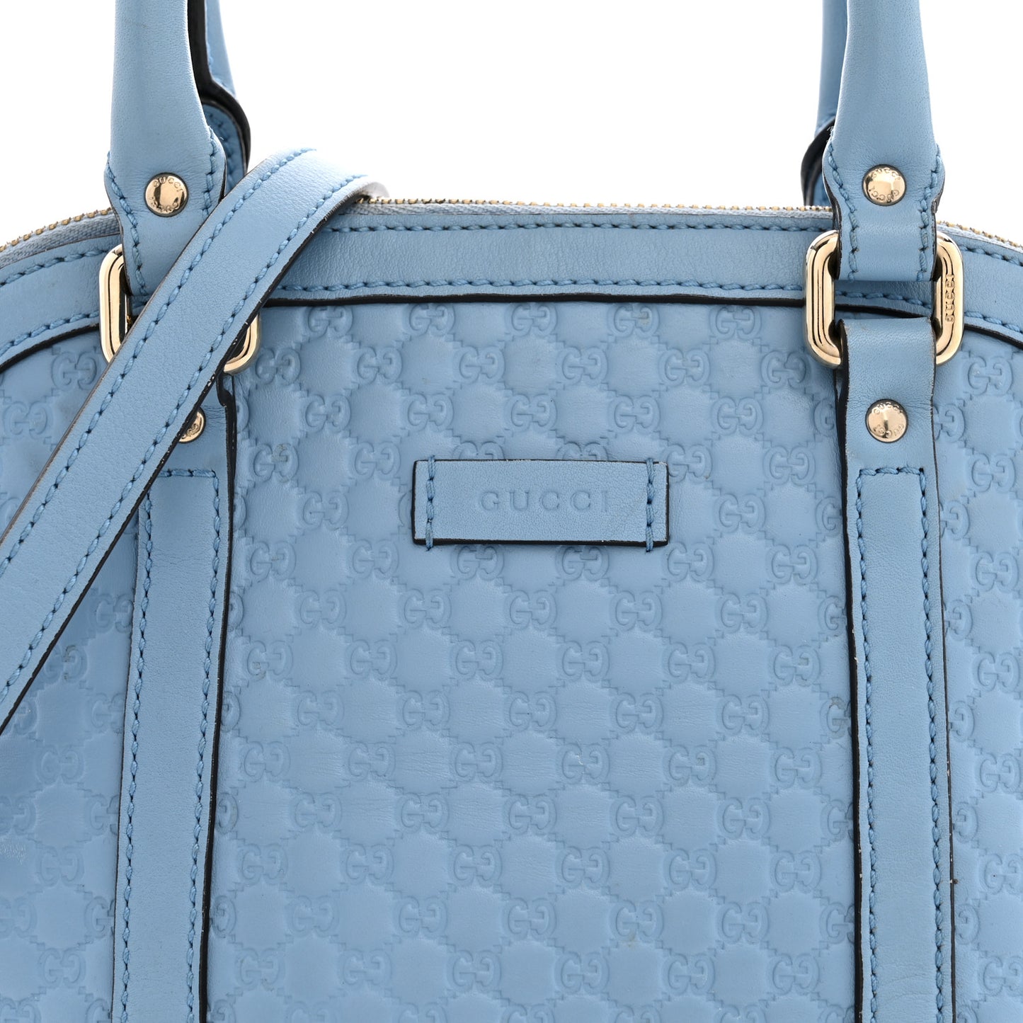 Microguccissima Mini Dome Bag Mineral Blue