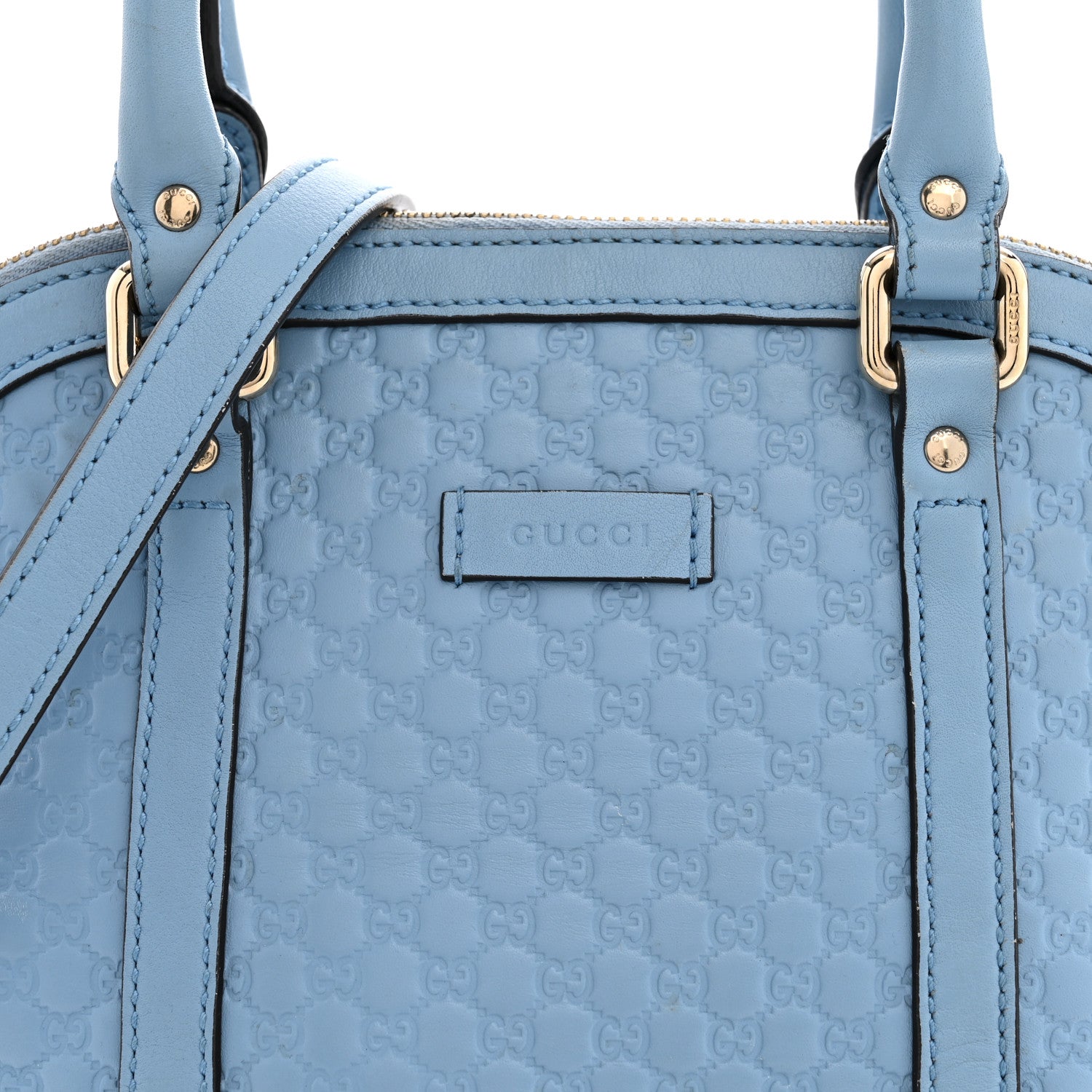 Gucci Microguccissima Mini Dome Bag Mineral Blue 7 of 11