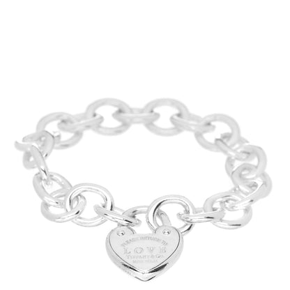 Tiffany Sterling Silver Return to Tiffany Love Lock Bracelet 1 of 3