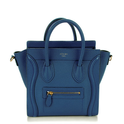 Celine Goatskin Nano Luggage Sea 1 of 8