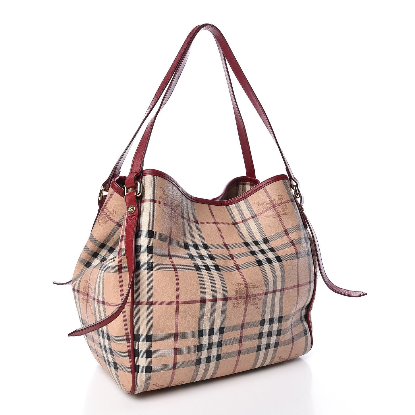 Haymarket Check Small Canterbury Tote Military Red
