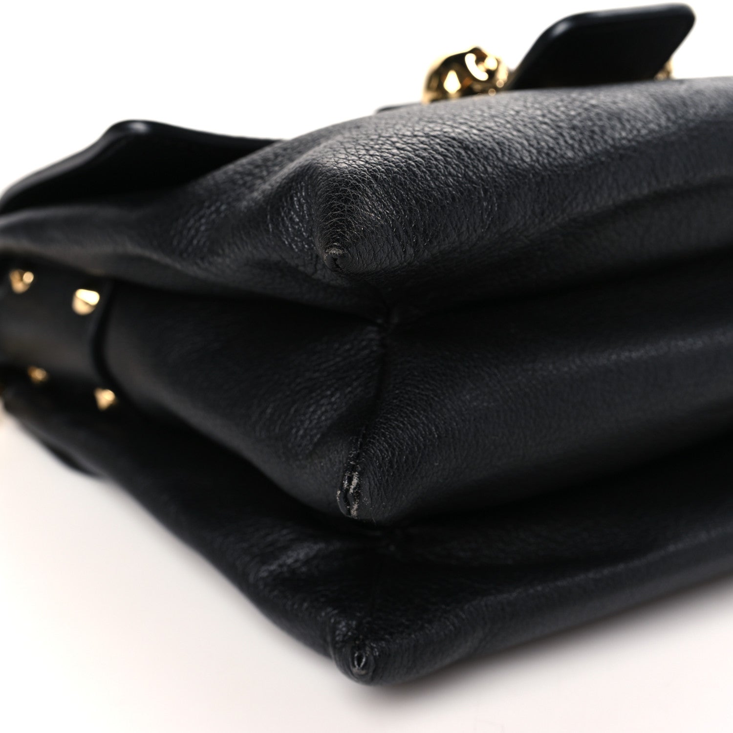 Alexander McQueen Calfskin Small Twin Skull Chain Crossbody Black 7 of 8