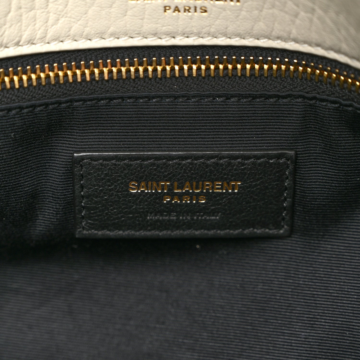 Saint Laurent Grained Lambskin Large Calypso Blanc Vintage 6 of 10