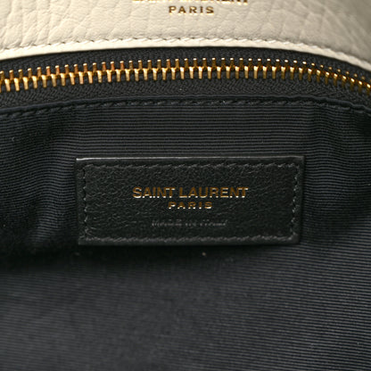 Saint Laurent Grained Lambskin Large Calypso Blanc Vintage 6 of 10