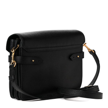 Mulberry Small Classic Grain Calfskin Belted Bayswater Satchel Black 2 of 4