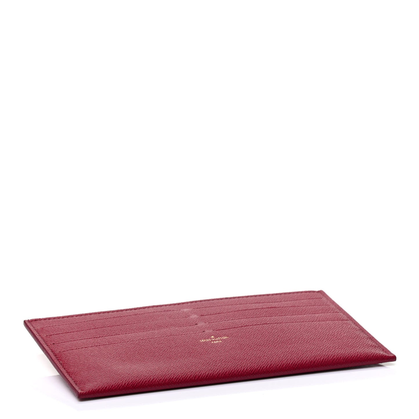 Calfskin Felicie Card Holder Insert Fuchsia