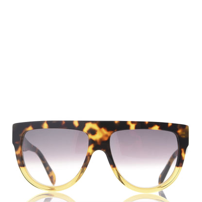 Celine Acetate Aviator Sunglasses CL40001l Havana 3 of 7