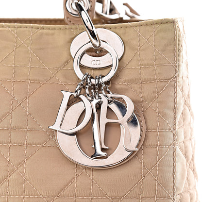 Christian Dior Nylon Cannage Medium Lady Dior Beige 10 of 14