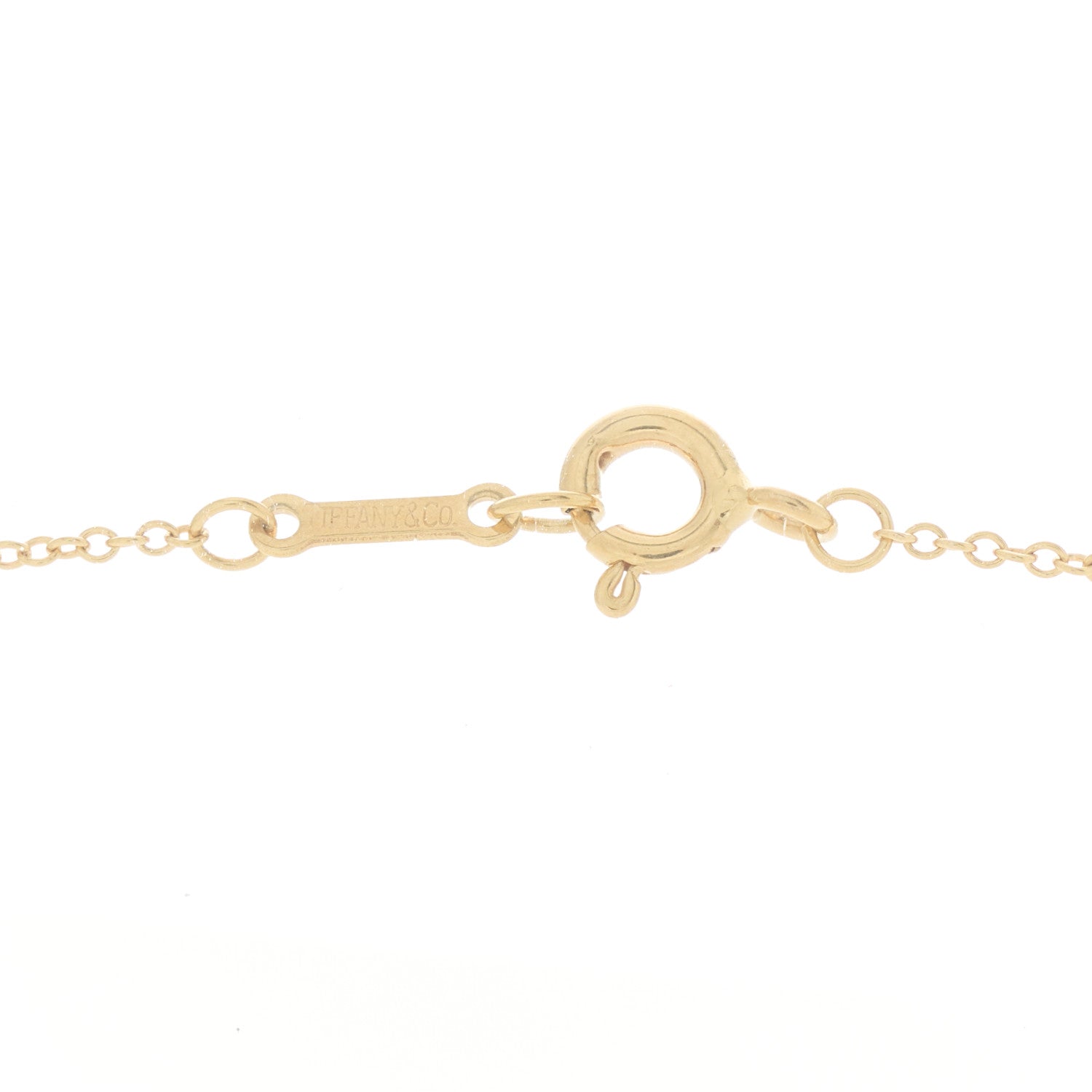 Tiffany 18K Yellow Gold Diamond Small Paloma Picasso Loving Heart Pendant Necklace 4 of 8