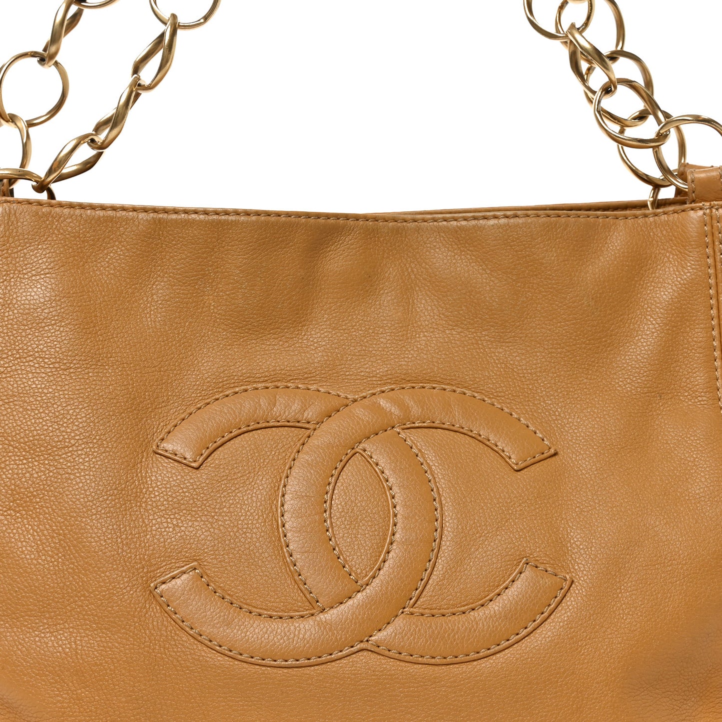 Caviar CC Timeless Shopping Tote Beige