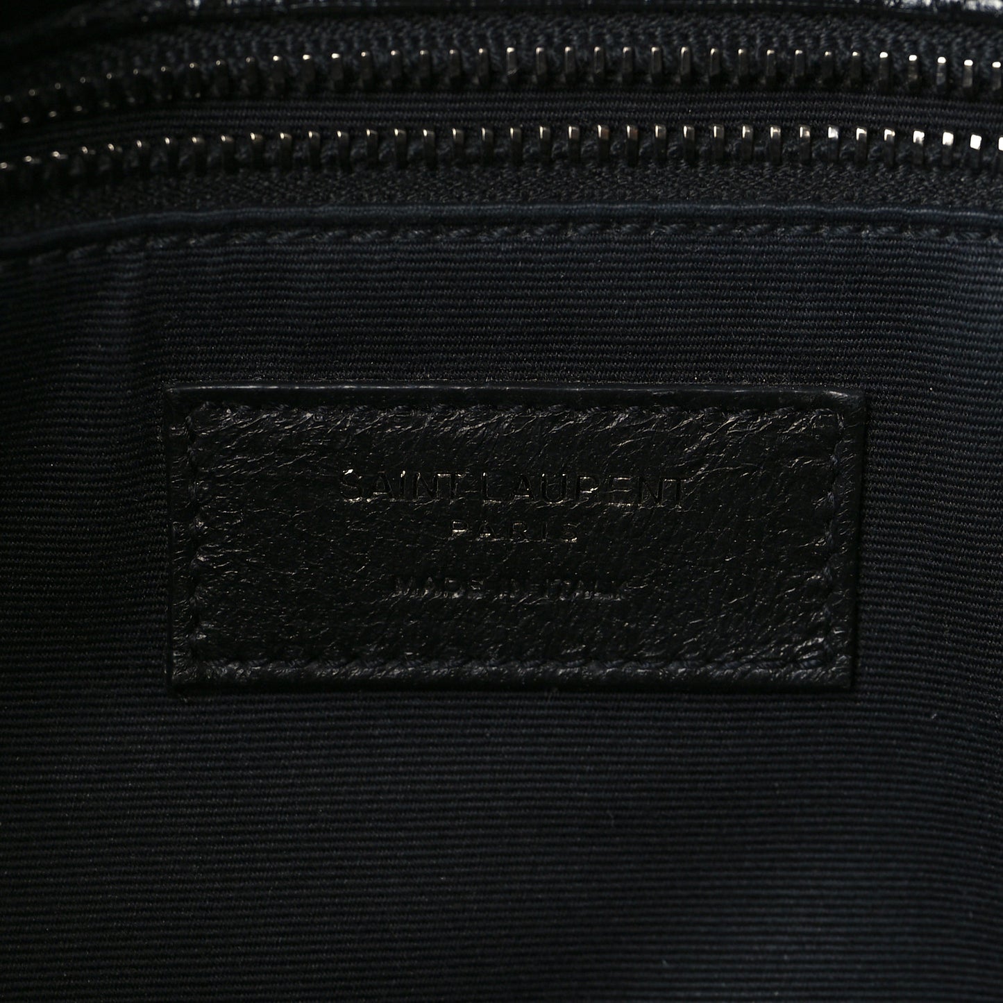 Crinkled Calfskin Matelasse Monogram Medium Niki Chain Satchel Black