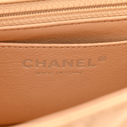 Chanel Patent Chevron Quilted Mini Rectangular Flap Beige 7 of 11