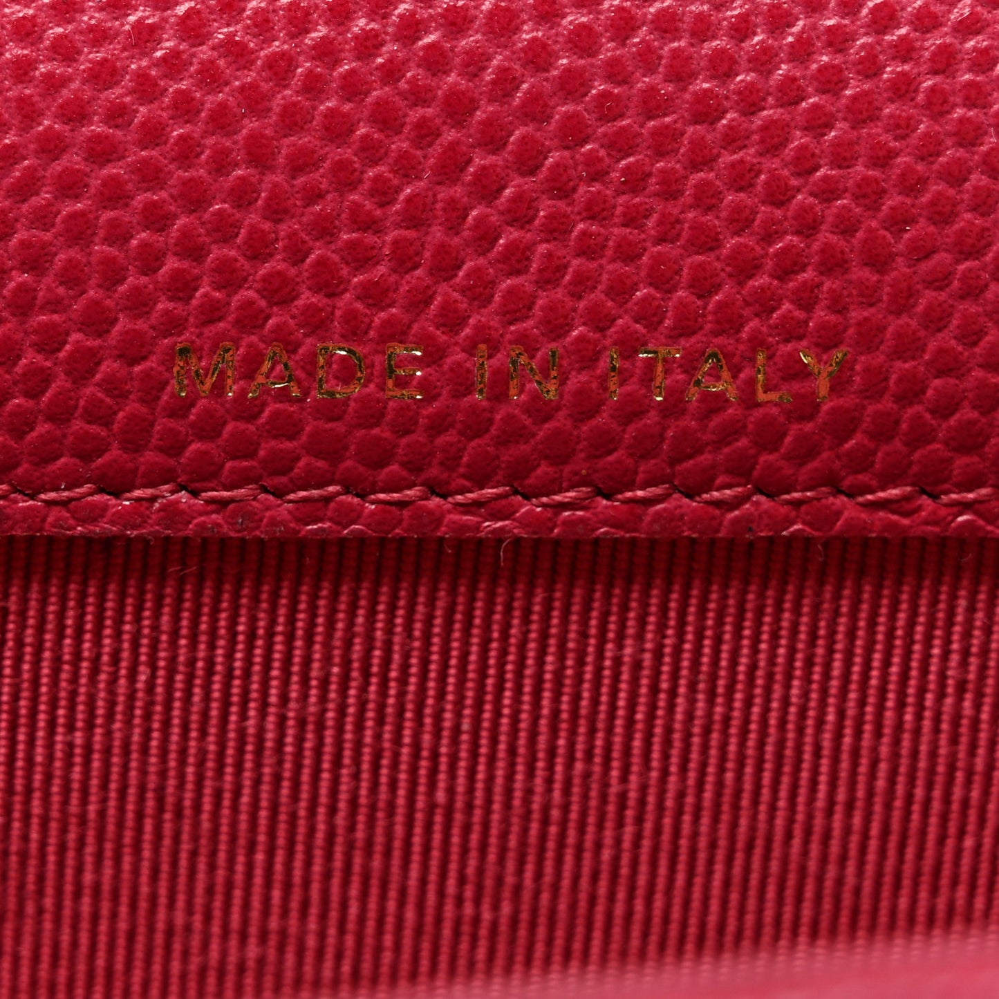 Caviar Quilted Flap Card Holder Wallet Dark Pink