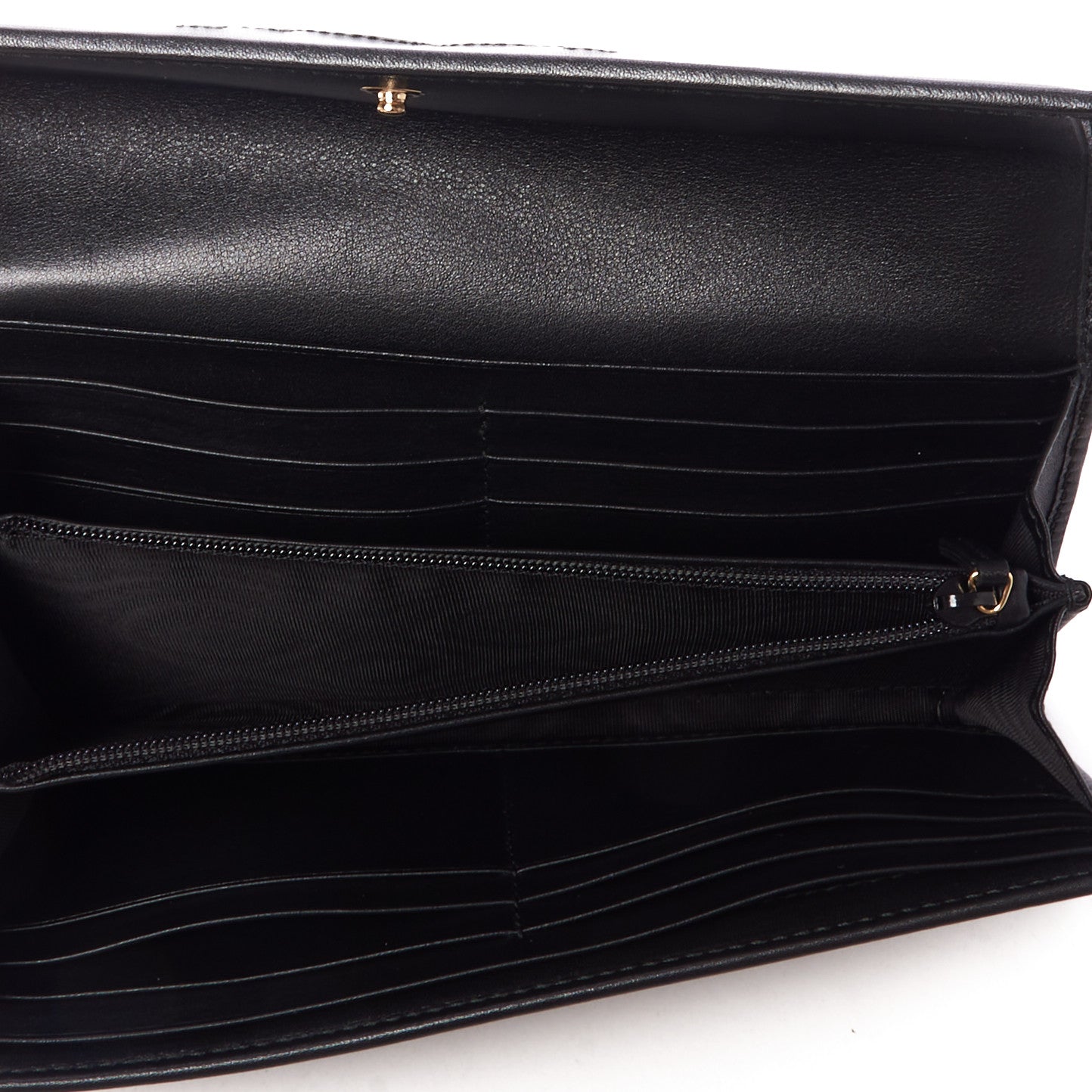 Apollo Calfskin GG Dadini Embroidered Continental Wallet Black