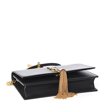 Saint Laurent Smooth Calfskin Medium Classic Monogram Kate Tassel Satchel Black 3 of 7