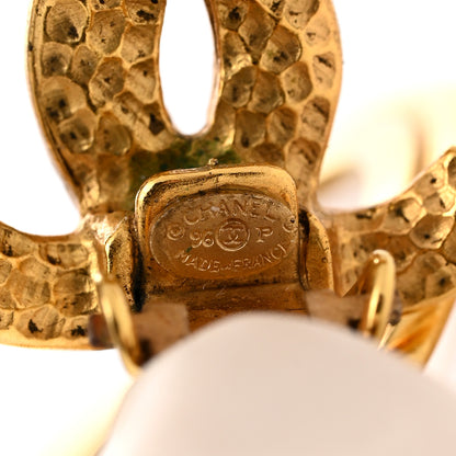 Chanel CC Drop Clip On Earrings Gold 4 of 4