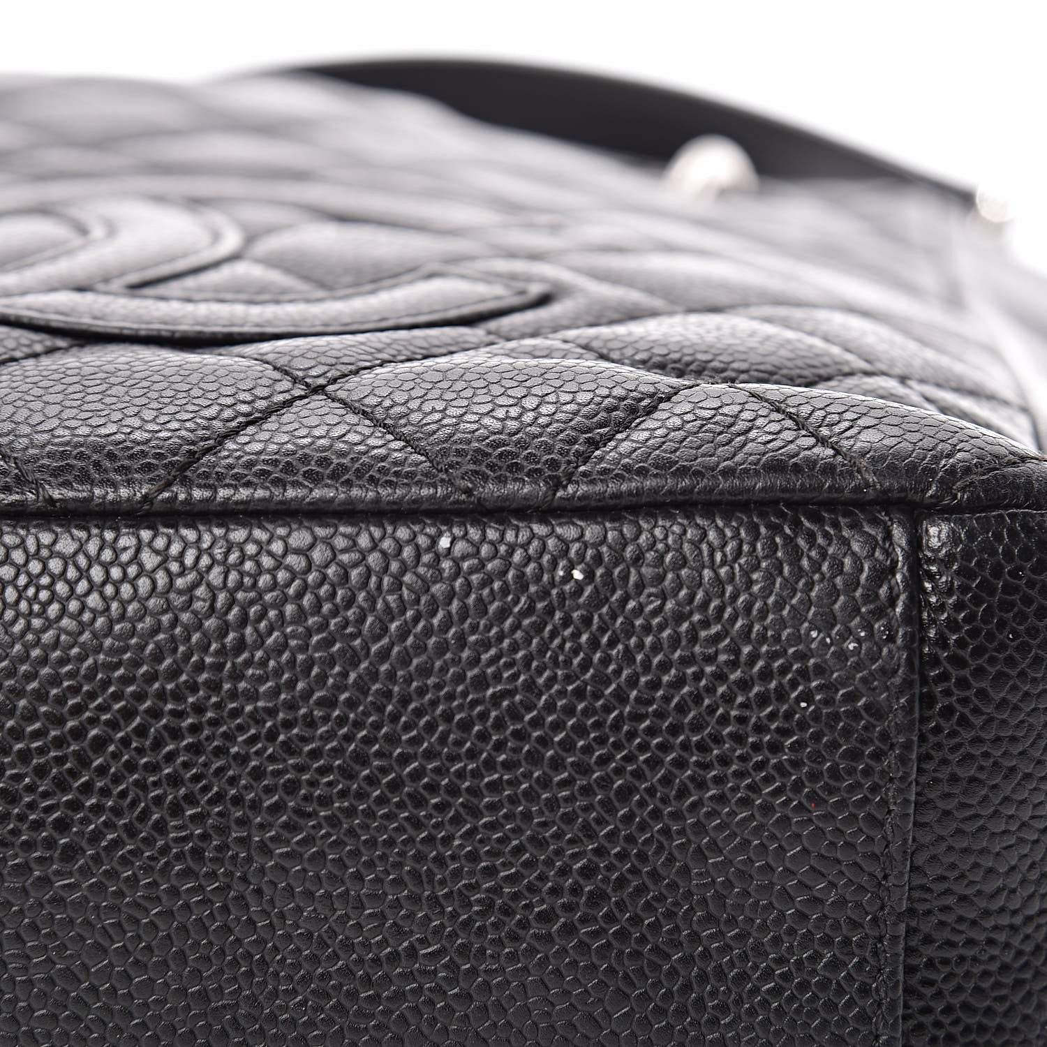 Chanel Caviar Quilted Petit Shopping Tote PST Black 9 of 11