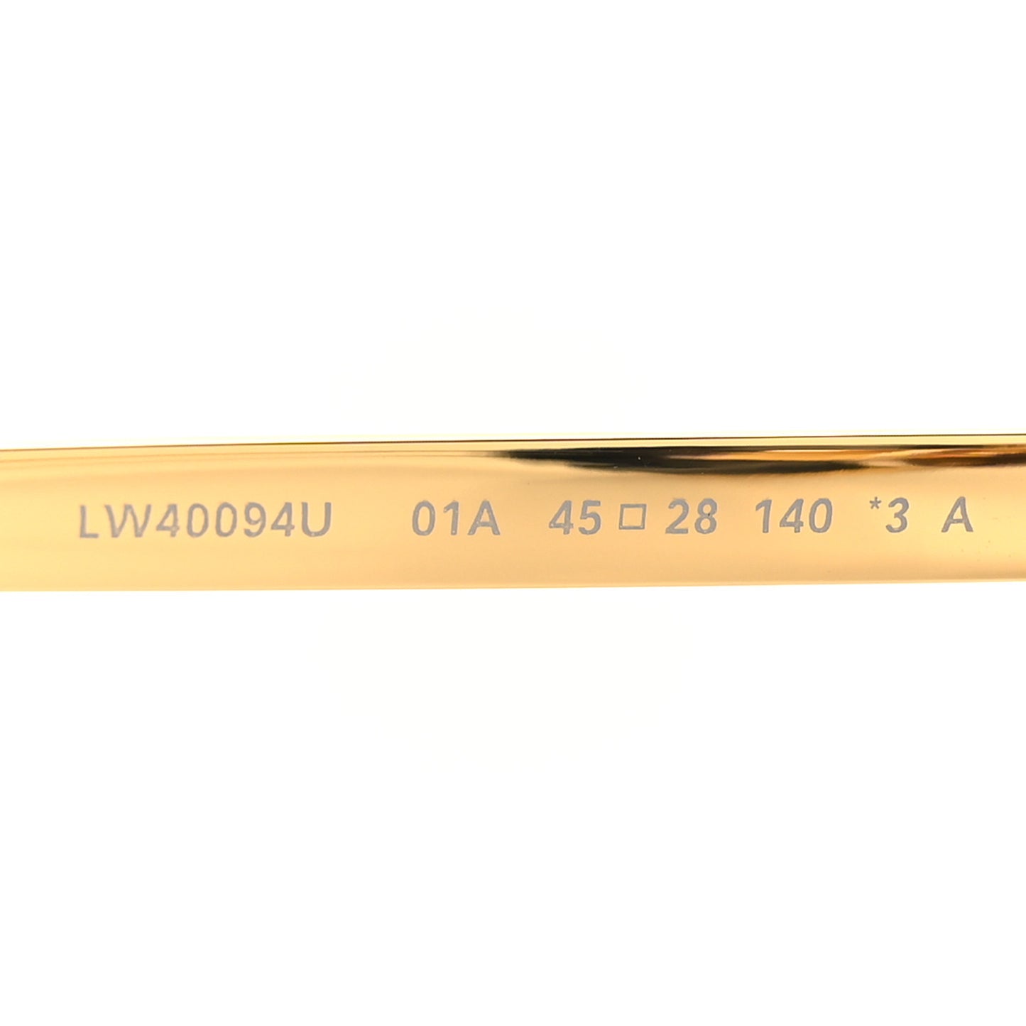 Acetate Round Sunglasses LW40094U Gold Black