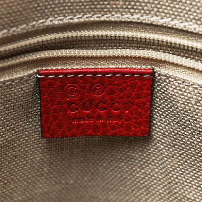 Gucci Monogram Bree Zippered Tote Beige Red 6 of 9