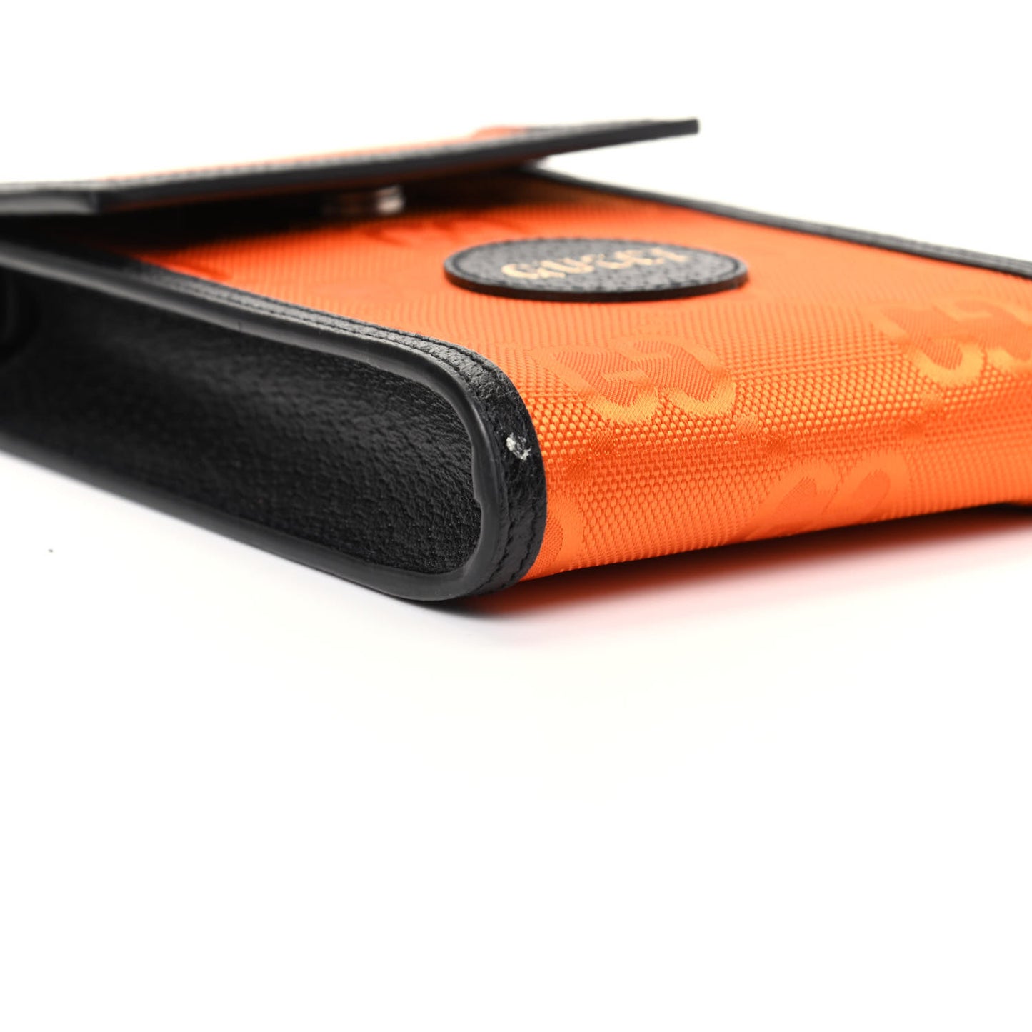 Econyl Nylon Monogram Off The Grid Crossbody Bag Carrot Orange Black