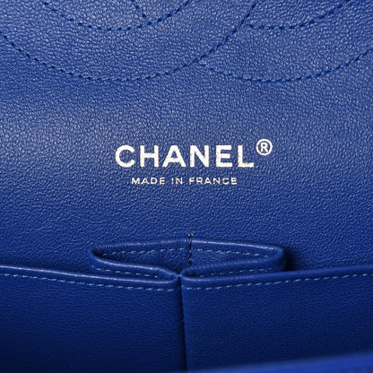 Chanel Lambskin Quilted Jumbo Double Flap Blue 8 of 11