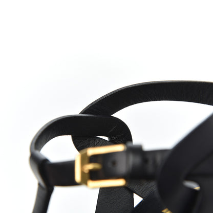 Saint Laurent Calfskin Tribute 75 Platform Sandals 37 Black 17 of 19
