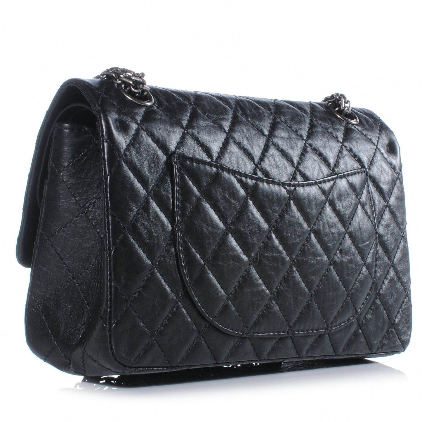 Aged Calfskin Lucky Charms 2.55 Reissue 225 Flap Black