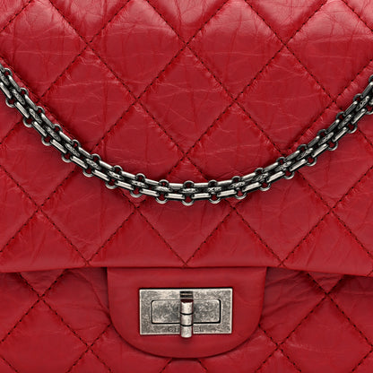 Chanel Aged Calfskin Quilted 2.55 Reissue 227 Flap Red 8 of 10
