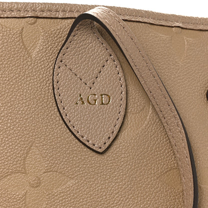 Louis Vuitton Empreinte Monogram Giant Neverfull MM Tourterelle 9 of 11