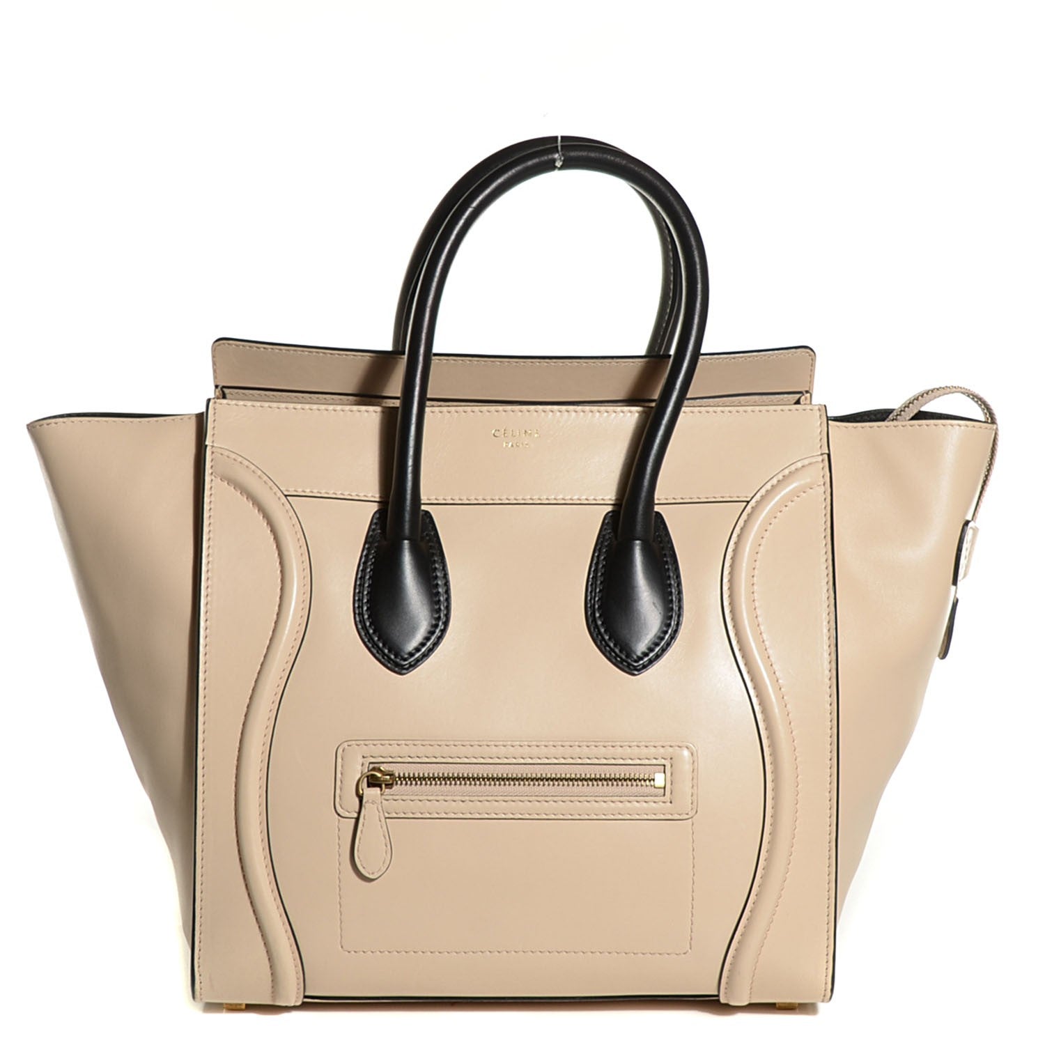 Celine Satin Calfskin Mini Luggage Sand 9 of 16