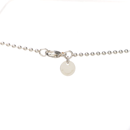 Tiffany Sterling Silver Round Tag Pendant Necklace 5 of 7