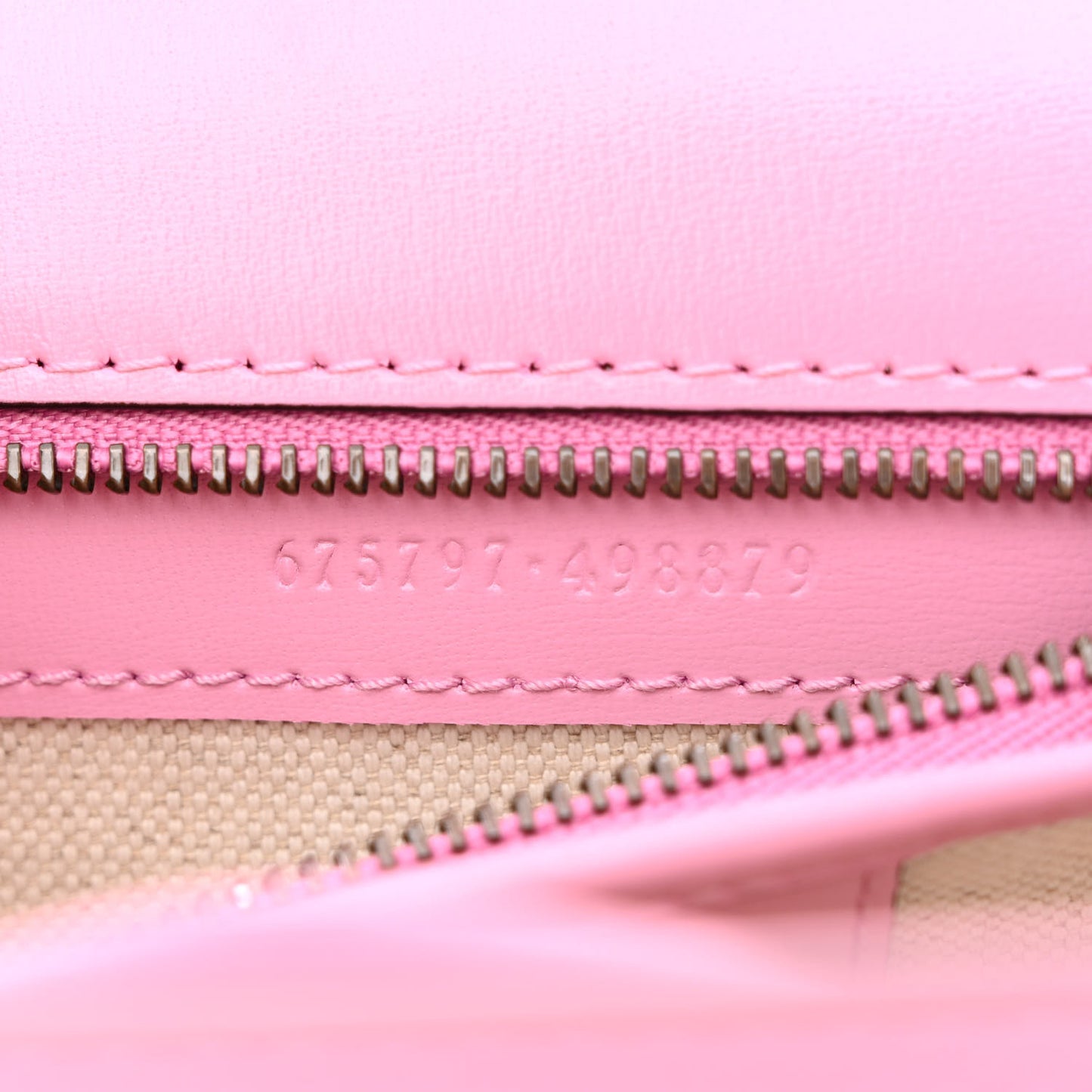 Boarded Dyana Lux Calfskin Web Small Bamboo 1947 Top Handle Bag Nice Pink