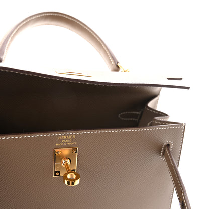 Hermes Epsom Kelly Sellier 25 Etoupe 6 of 10