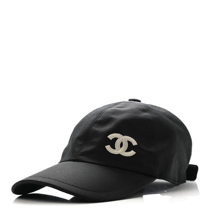 Chanel Cotton CC Cap Hat Black 1 of 9