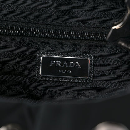 Prada Re-Nylon Saffiano Camouflage Print Logo Double Buckle Backpack Blue 6 of 10