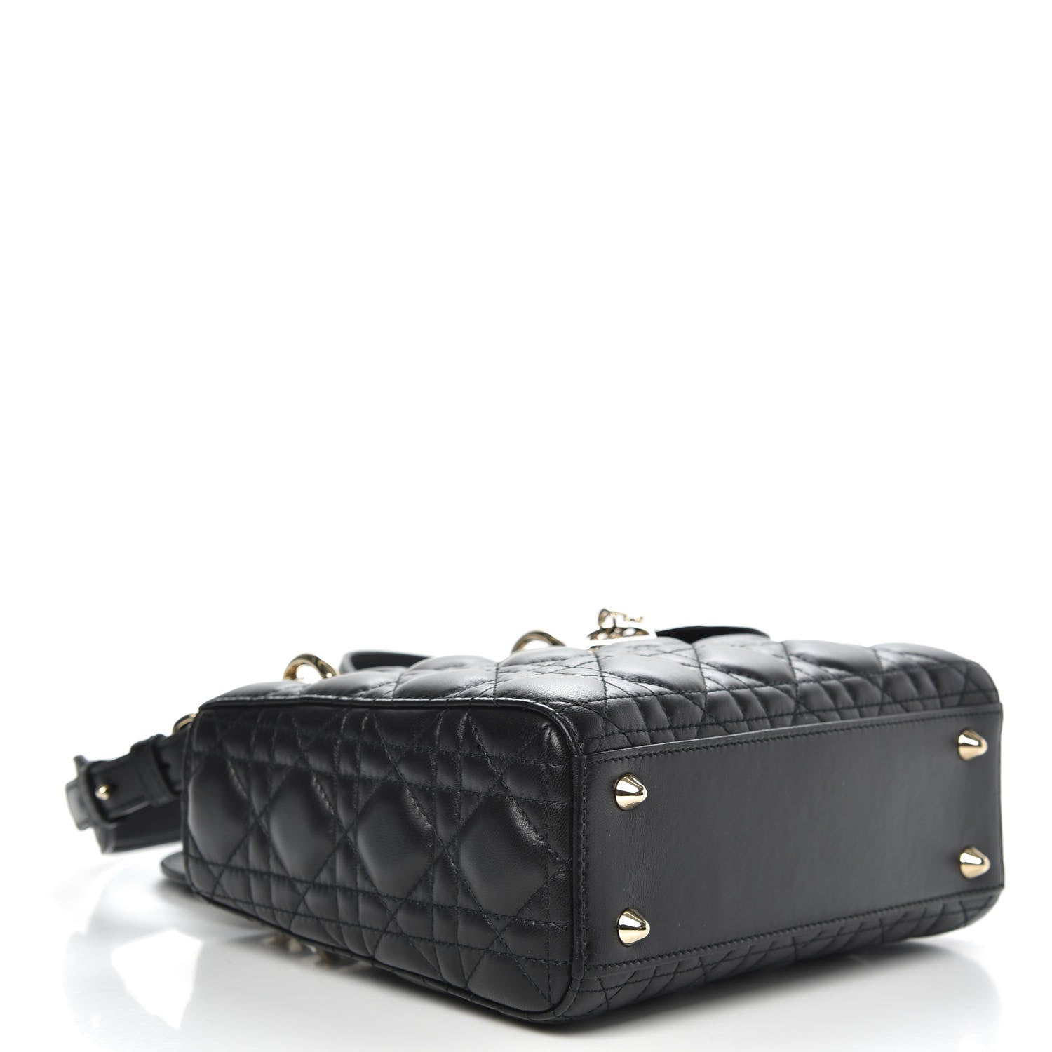 Christian Dior Lambskin Cannage Small Lucky Badges My Lady Dior Black 4 of 12