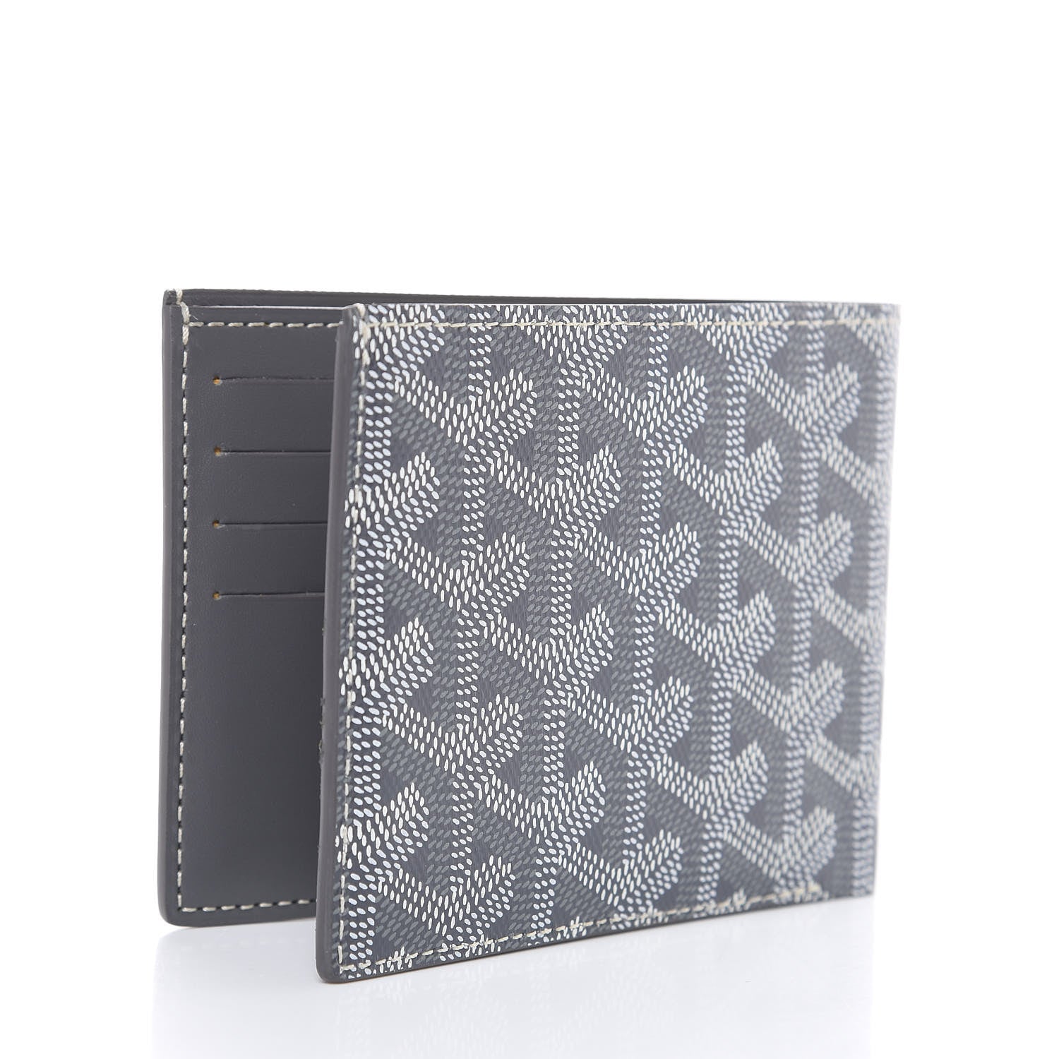 Goyard Goyardine Bi-Fold Victoire PM Wallet Grey 3 of 6