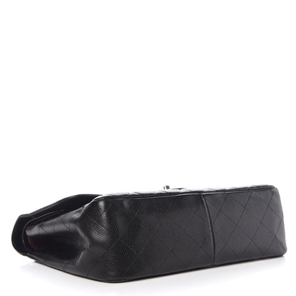 Chanel Caviar Quilted Jumbo Double Flap Black 5 of 13