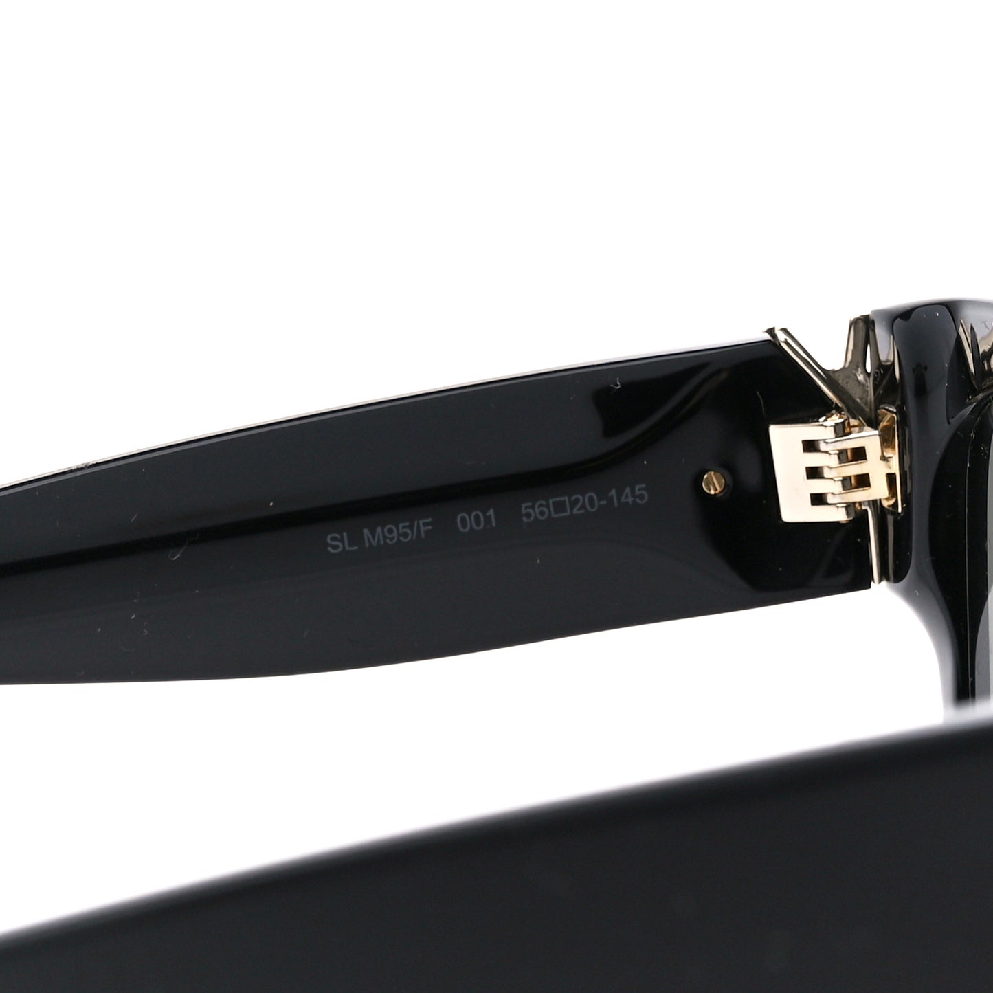 Acetate Cateye Sunglasses SL M95 F Black