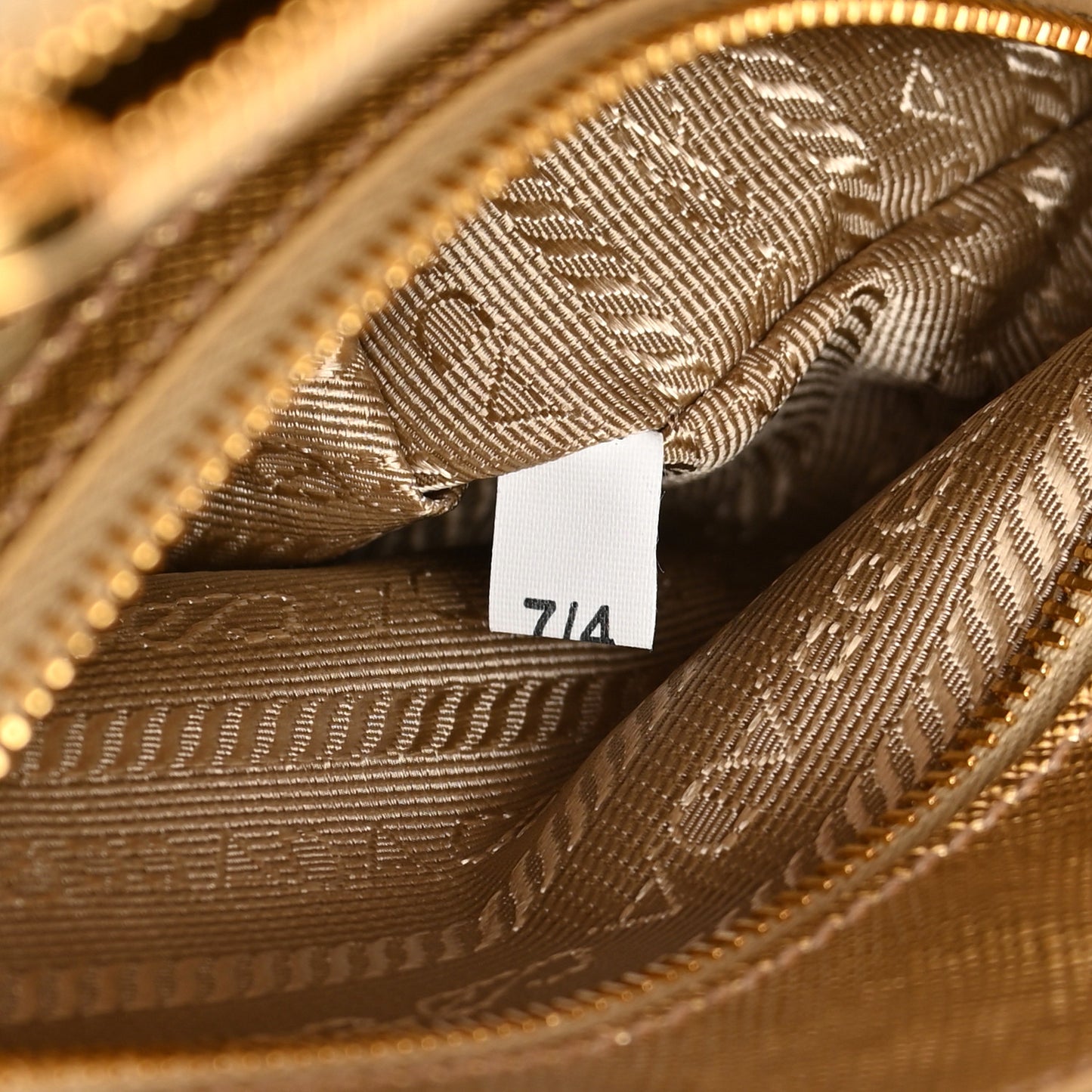 Saffiano Lux Mini Galleria Double Zip Tote Platino