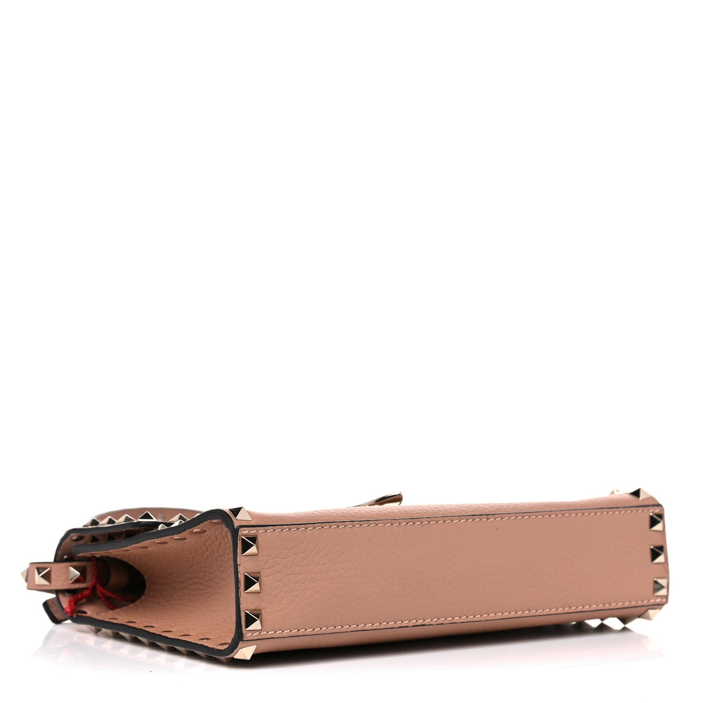 Pebbled Calfskin Medium Rockstud Flip Lock Crossbody Bag Skin Sorbet