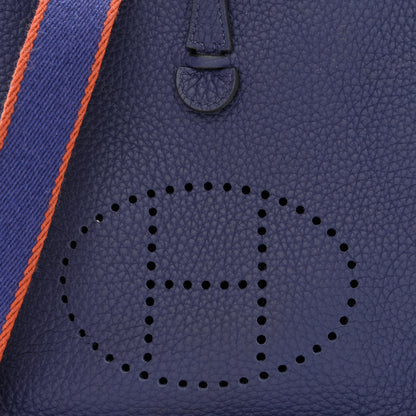 Hermes Taurillon Clemence Amazone Evelyne TPM Bleu Encre 8 of 11