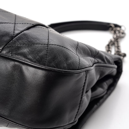 Chanel Calfskin Coco Pleats Flap Black 9 of 19
