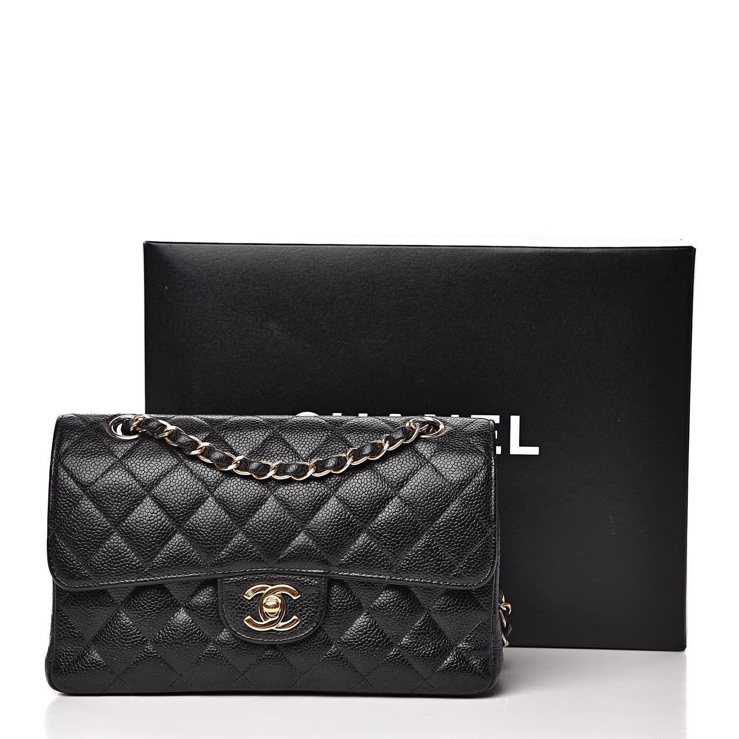 Chanel Caviar Quilted Small Double Flap Black 18 of 18