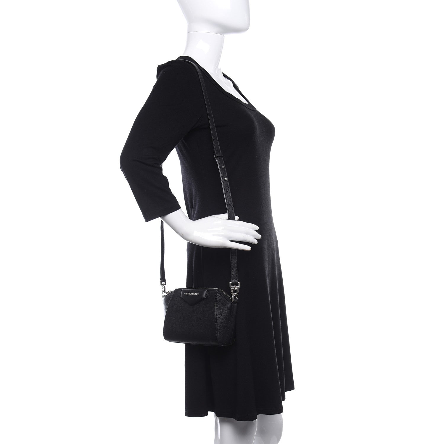Givenchy Sugar Goatskin Nano Antigona Black 2 of 10