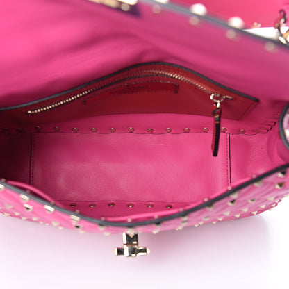 Valentino Garavani Nappa Medium Rockstud Spike Shoulder Bag Pink Orchid 5 of 11