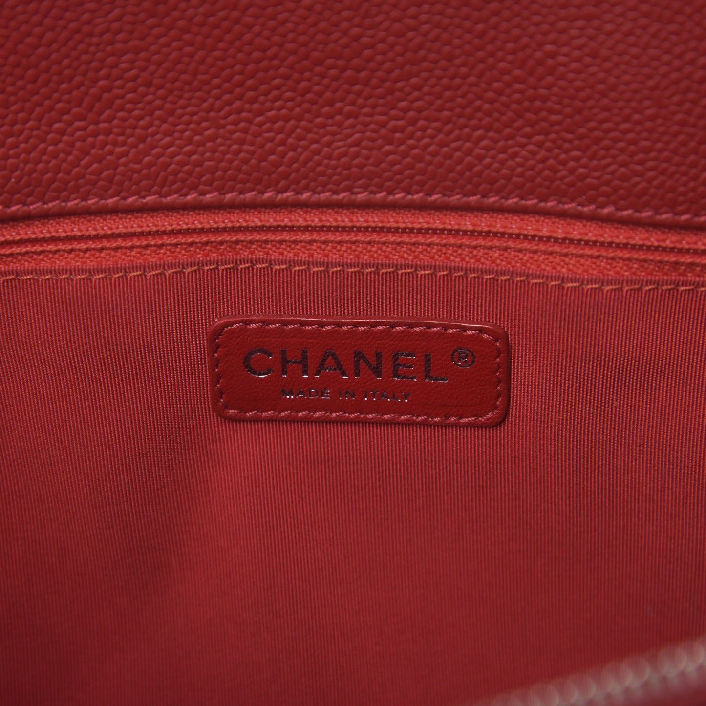 Caviar Quilted Grand Shopping Tote GST Dark Red