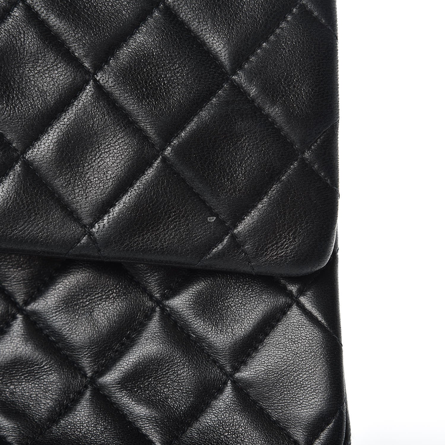 Chanel Lambskin Quilted Medium Double Flap Black 10 of 14