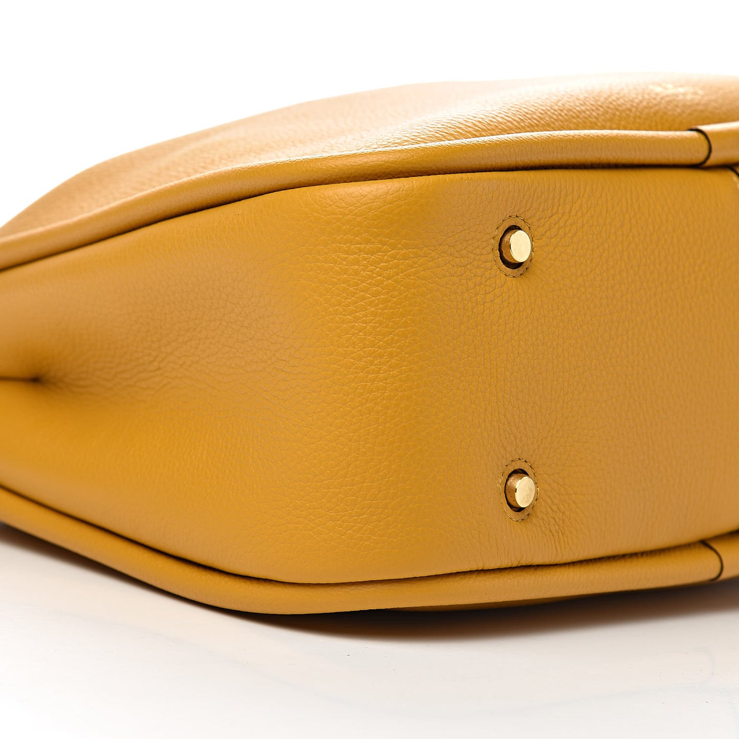 Small Classic Grain Calfskin Leighton Deep Amber