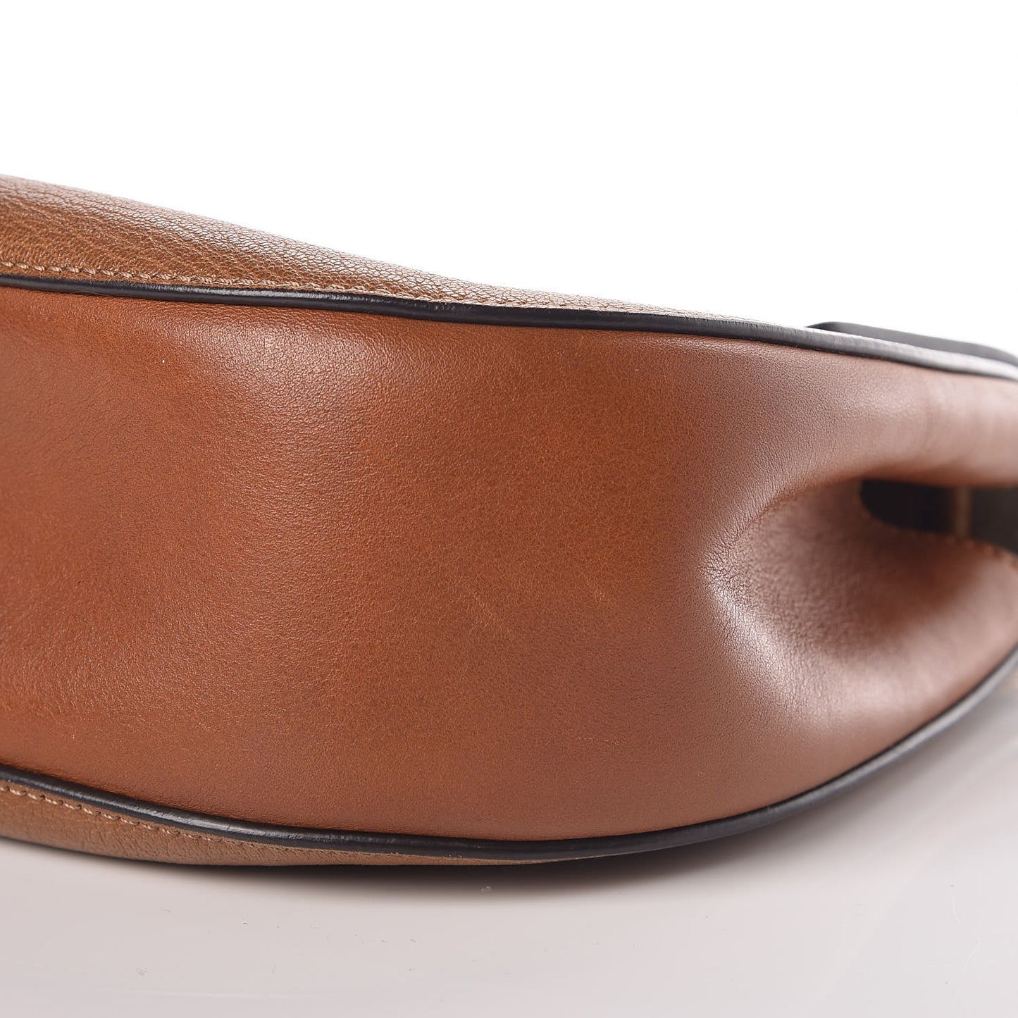 Grained Lambskin Drew Shoulder Bag Caramel